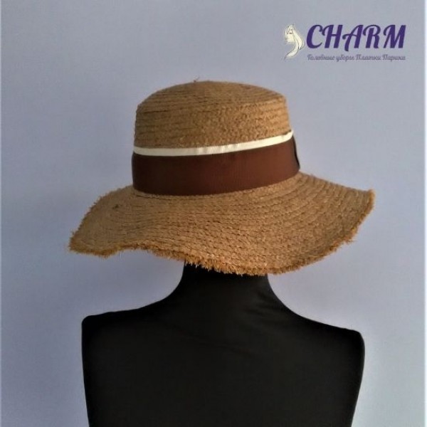 Шляпа женская летняя соломенная Г-25