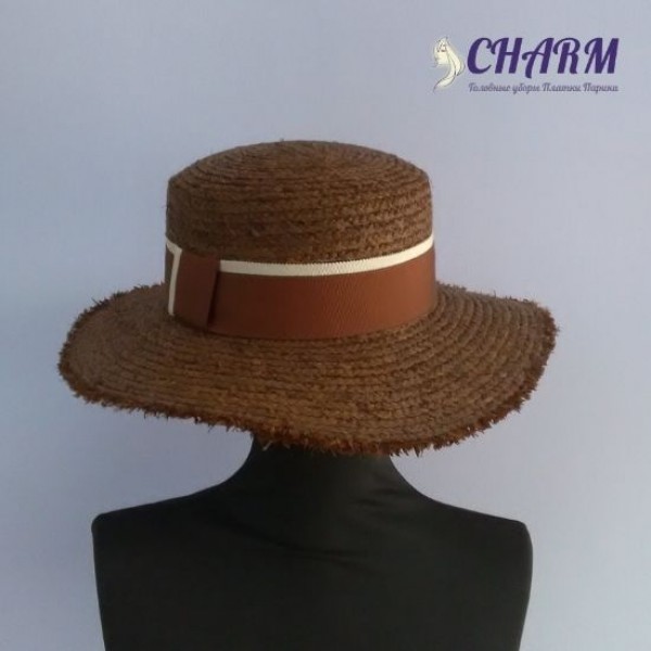 Шляпа женская летняя соломенная Г-29
