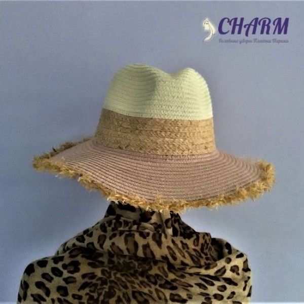 Шляпа женская летняя соломенная Г-28