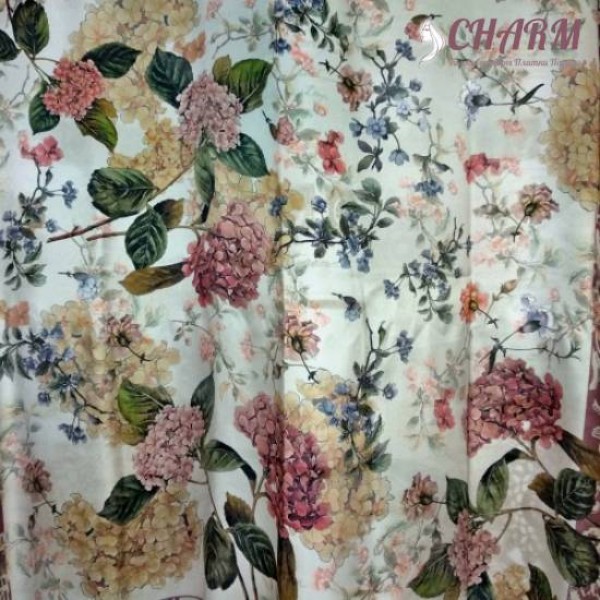 Павловопосадский платок10124-6 шёлковый