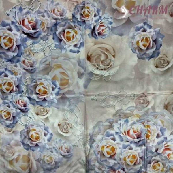 Павловопосадский платок10151-2 шёлковый